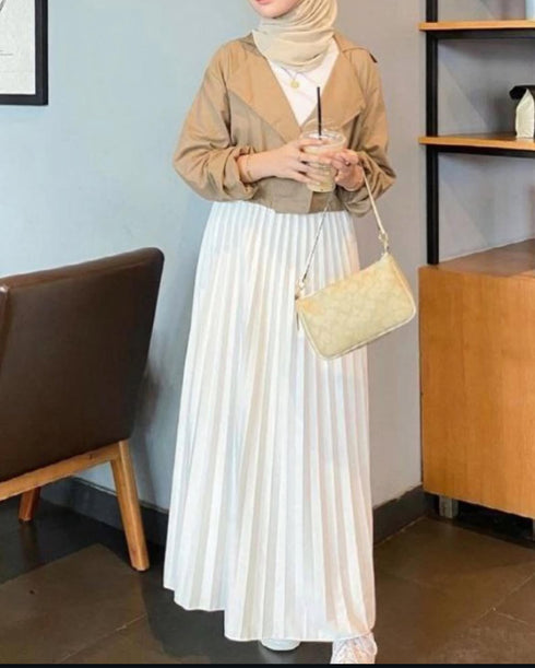 Pleated Long Skirts